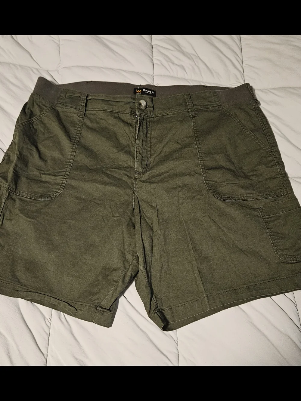 Lee Olive Green Women's Hybrid Shorts